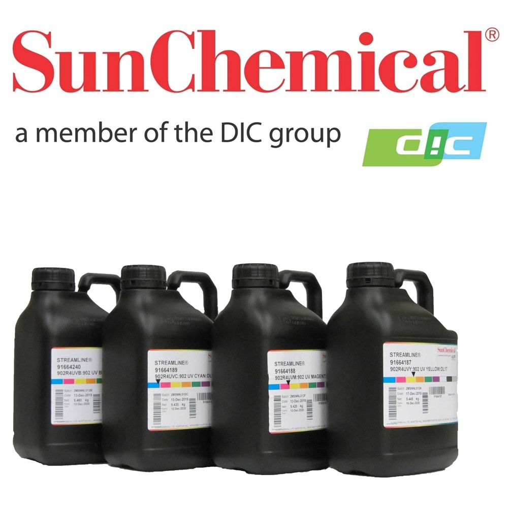 Sun Chemical 902 Uv Mürekkep Cyan 5000ML