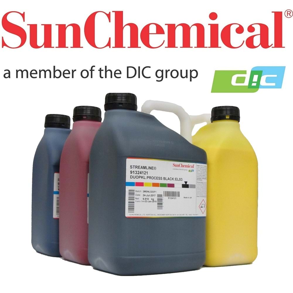 Sun Chemical Duo Solvent Mürekkep Cyan 10000ML