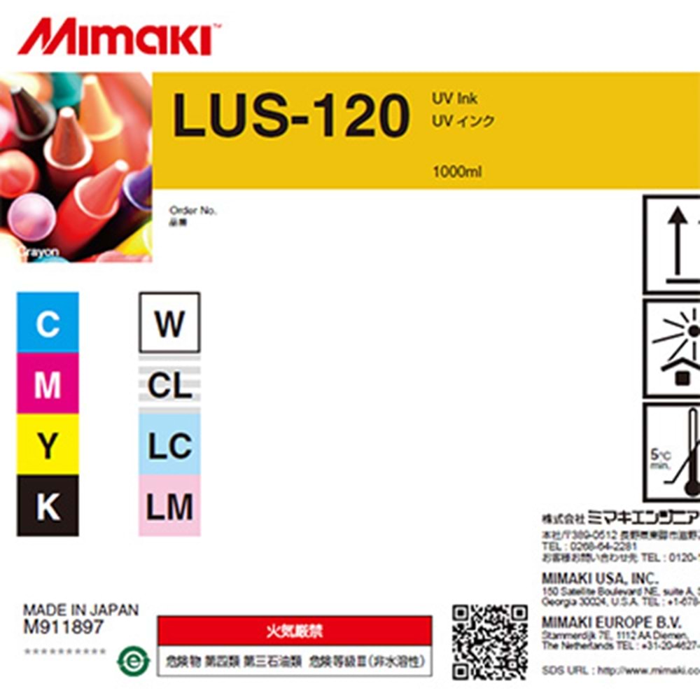 Mimaki LUS-120 UV Ink 1L Bottle Light Cyan