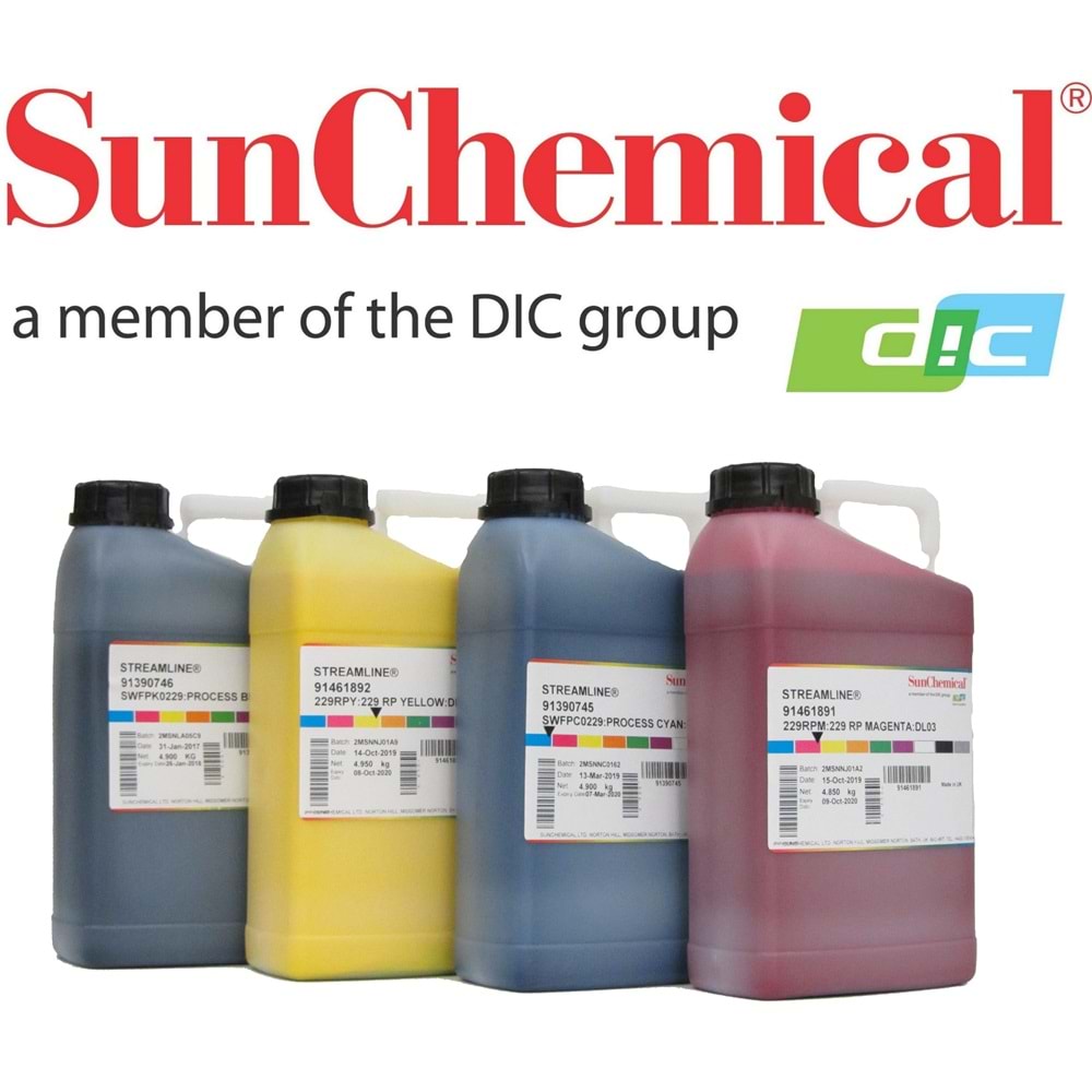 Sun Chemical 229 Solvent Mürekkep 5000ML